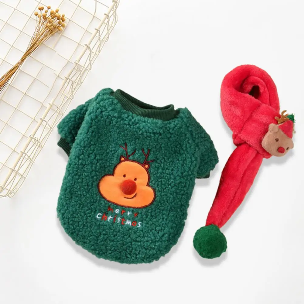 Dog Christmas Sweater Soft Costumes Warm Santa Claus Christmas Dog Sweatshirt with Scarf Dog Xmas Sweatshirt Christmas
Dog Christmas Sweater Soft Costumes Warm Santa Claus Christmas Dog Sweatshirt with Scarf Dog Xmas Sweatshirt Christmas