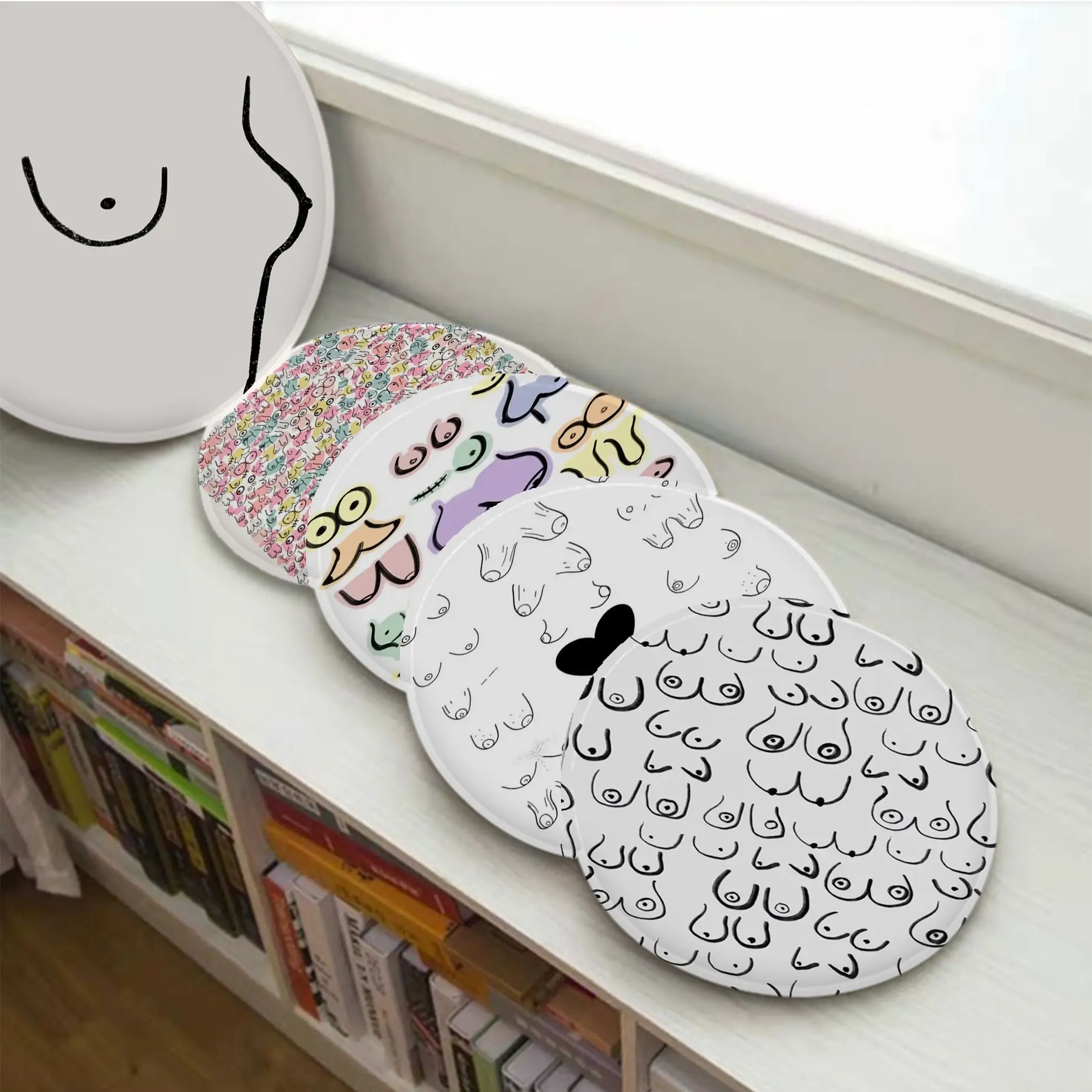 Funny Boobs Body Art Line Art Sofa Mat Dining Room Table Chair Cushions Unisex Fashion Anti-slip Sofa Cushion
Funny Boobs Body Art Line Art Sofa Mat Dining Room Table Chair Cushions Unisex Fashion Anti-slip Sofa Cushion