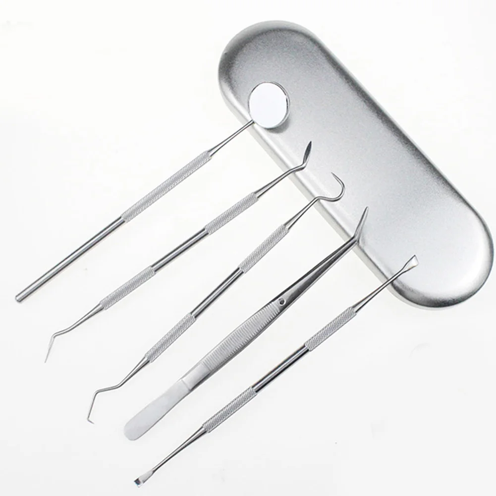 5pcs Tweezers Iron Box Calculus Tartar Removal Cleaning Tools Veterinary Double Head Portable Health Care Dog Dental Scaler Set
5pcs Tweezers Iron Box Calculus Tartar Removal Cleaning Tools Veterinary Double Head Portable Health Care Dog Dental Scaler Set