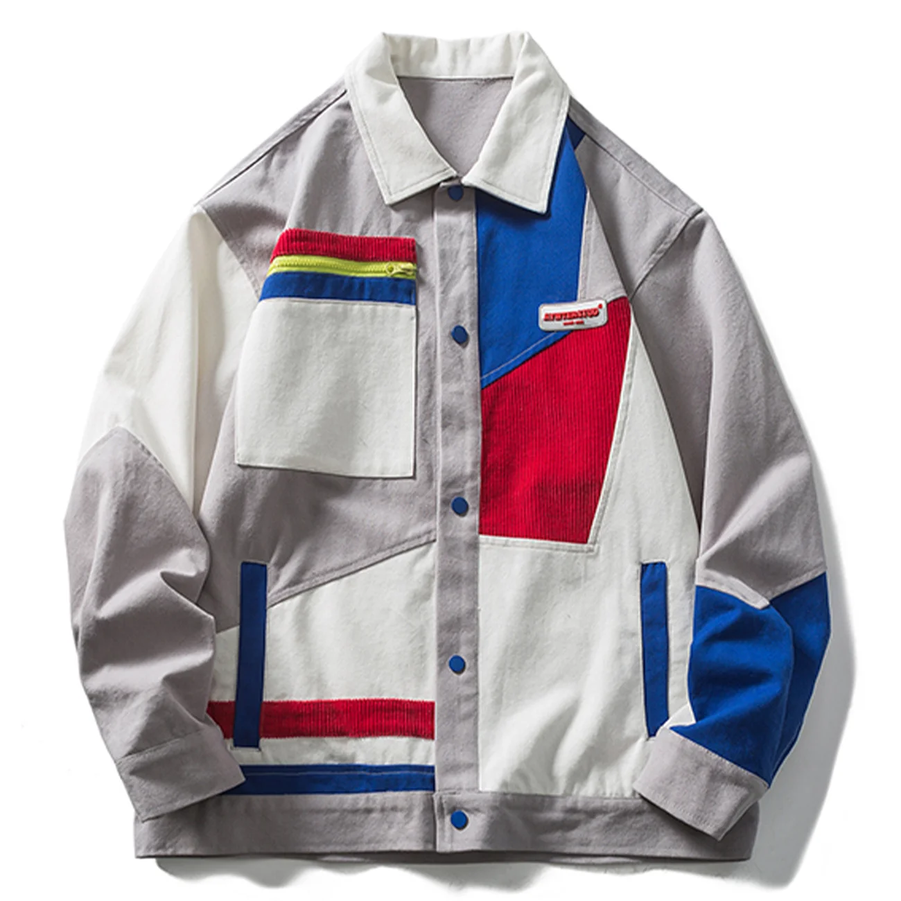 KKAYCATE Harajuku Vintage Color Block Patchwork Jacket Coats Streetwear Mens Button Cargo Jackets Hip Hop Casual Cotton Tops 
KKAYCATE Harajuku Vintage Color Block Patchwork Jacket Coats Streetwear Mens Button Cargo Jackets Hip Hop Casual Cotton Tops