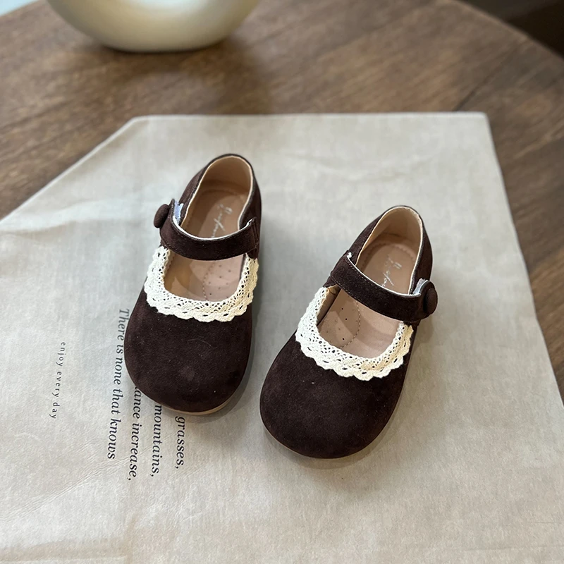 Girls' Anti Suede Mary Jane Shoes 2023 Spring Autumn New Lace Princess Shoes Korean Style Children's Baby Princess Leather Shoes
Girls' Anti Suede Mary Jane Shoes 2023 Spring Autumn New Lace Princess Shoes Korean Style Children's Baby Princess Leather Shoes