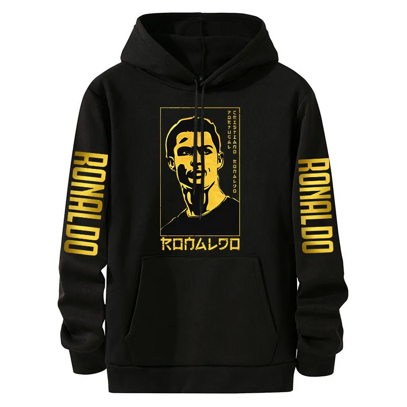 Ronaldo avatar printed hoodie autumn and winter men's velvet sweatshirt black top football peripheral casual clothing
Ronaldo avatar printed hoodie autumn and winter men's velvet sweatshirt black top football peripheral casual clothing