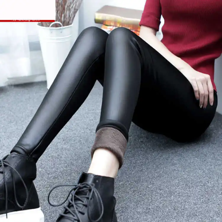 Leather Pants and Fleece Leggings Over Lean Stretch Pants Plus Size Tight Leather Pants Long Leggings for Women
Leather Pants and Fleece Leggings Over Lean Stretch Pants Plus Size Tight Leather Pants Long Leggings for Women