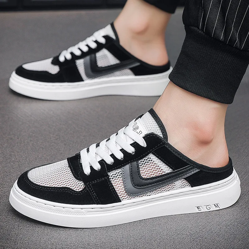 Сетчатые шлепанцы для мужчин, Уличная Повседневная Удобная нескользящая обувь, классические тапочки для прогулок, летние
Сетчатые шлепанцы для мужчин, Уличная Повседневная Удобная нескользящая обувь, классические тапочки для прогулок, летние