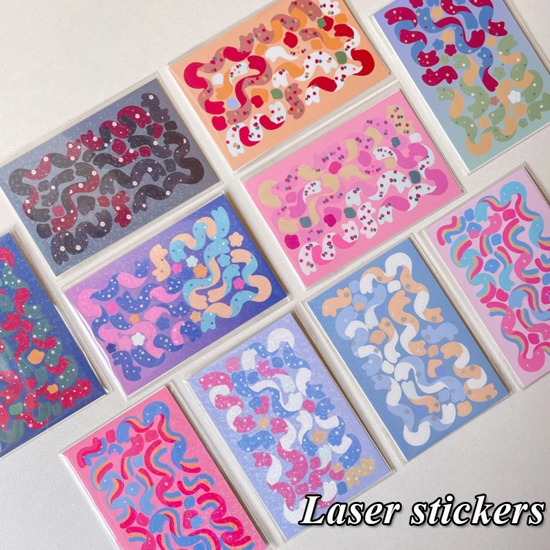 1PC Cute Colored Ribbon Laser Stickers Creative Color Binders Decoration Journal DIY School Supplies Kawaii Stationery
1PC Cute Colored Ribbon Laser Stickers Creative Color Binders Decoration Journal DIY School Supplies Kawaii Stationery