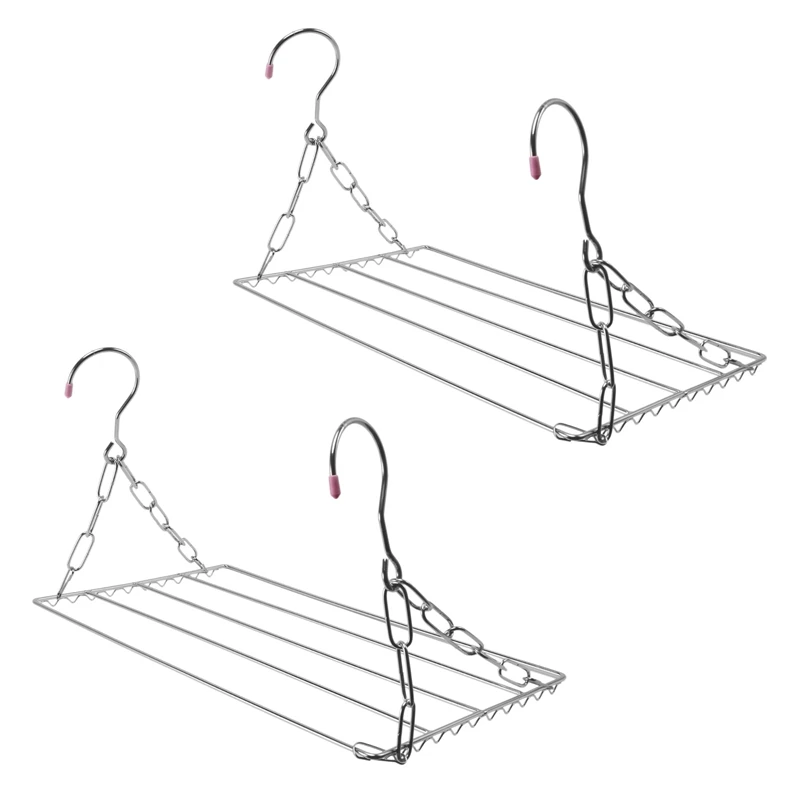 2X Multifunctional Clothes Drying Rack, Stainless Steel Laundry Garment Drying Hanger For Hanging Clothes, Towels, Socks
2X Multifunctional Clothes Drying Rack, Stainless Steel Laundry Garment Drying Hanger For Hanging Clothes, Towels, Socks