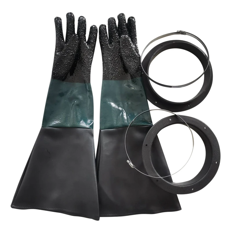 

Пескоструйные перчатки, запчасти для пескоструйной обработки, перчатки с уплотнительными кольцами для пескоструйной обработки шкафа, пескоструйные перчатки 23,6 дюйма