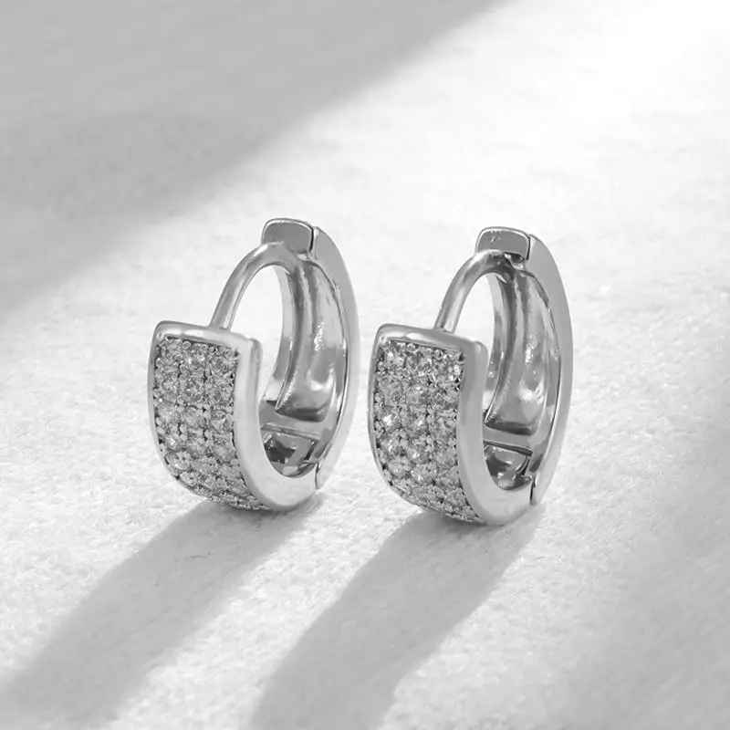 Luxury Zirconia Hoop Earrings Women Party Accessories Fashion Silver Plated Hoop Earrings Women Jewelry Sparkling Crystal
Luxury Zirconia Hoop Earrings Women Party Accessories Fashion Silver Plated Hoop Earrings Women Jewelry Sparkling Crystal