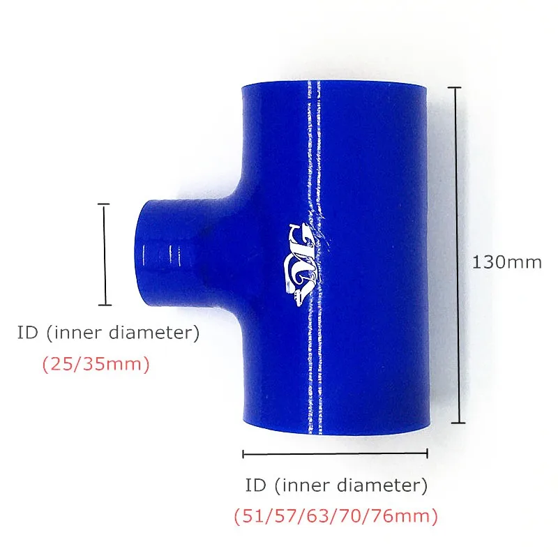 

Т-образный силиконовый шланг, ID 51/57/63/70/76 мм, 2 дюйма, 2,5 дюйма, 2,75 дюйма, 3 дюйма, Столярный стержень из турбо силиконовой резины для интеркулера...