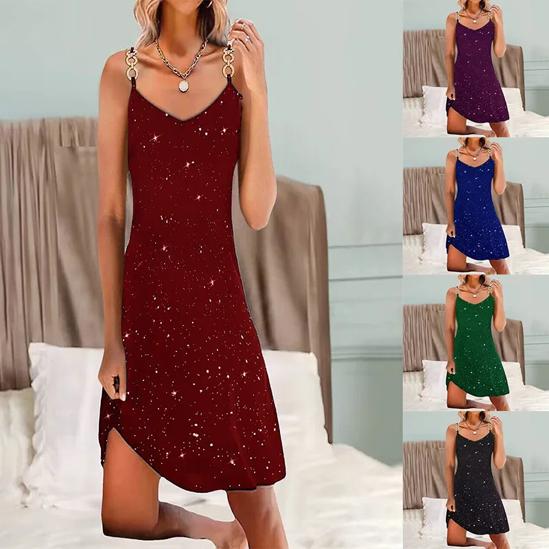 Black Sexy Dress Women Metal Suspender High Waist Wrap Hip Skirt Club Mini Skirt 2023 Summer Sleeveless Short Vest Skirt
Black Sexy Dress Women Metal Suspender High Waist Wrap Hip Skirt Club Mini Skirt 2023 Summer Sleeveless Short Vest Skirt