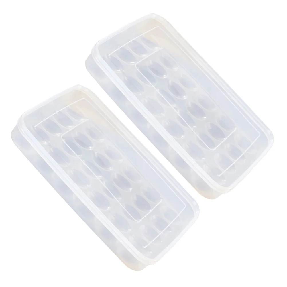 2pcs Stackable Plastic Egg Cartons Covered Egg Holders Transparent Egg Storage Container
2pcs Stackable Plastic Egg Cartons Covered Egg Holders Transparent Egg Storage Container