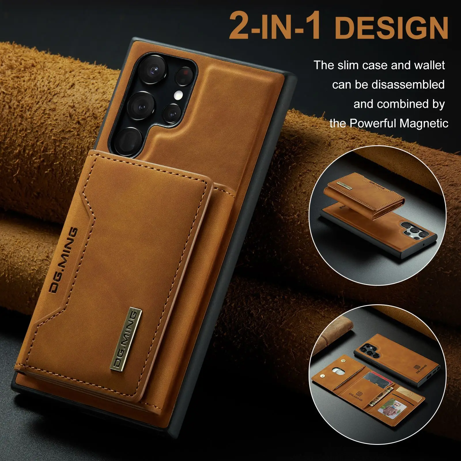 For Samsung S22 Ultra Tri-Fold Magnetic Card Sleeve Protective 2-in-1 Leather Phone Case For A73 A53 Note20 S20 S21 Series Case
For Samsung S22 Ultra Tri-Fold Magnetic Card Sleeve Protective 2-in-1 Leather Phone Case For A73 A53 Note20 S20 S21 Series Case