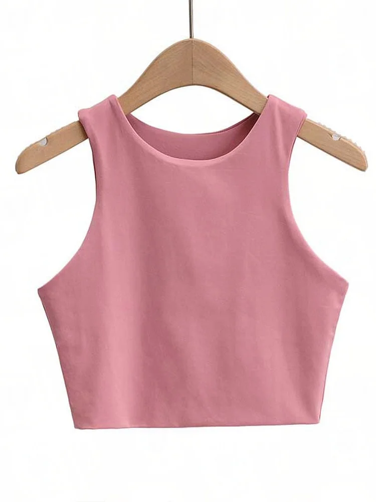 2022 Sleeveless Tops Sexy Summer Women 6 Colors Short Tank Tops Fashion O Neck Cropped White Camisole Slim Fashion Clothes Tee
2022 Sleeveless Tops Sexy Summer Women 6 Colors Short Tank Tops Fashion O Neck Cropped White Camisole Slim Fashion Clothes Tee