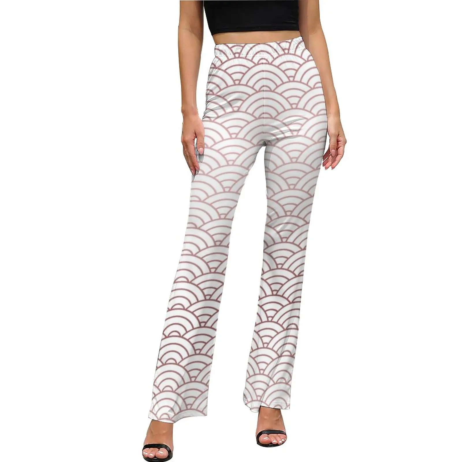 Rose Gold Seigeiha Pants Elastic Waist Japanese Waves Print Street Style Flare Pants Summer Night Club Graphic Big Size Trousers
Rose Gold Seigeiha Pants Elastic Waist Japanese Waves Print Street Style Flare Pants Summer Night Club Graphic Big Size Trousers