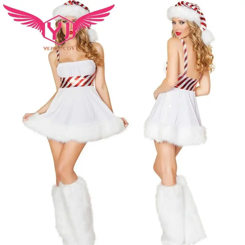 Sexy Women Christmas White Snowmen Outfit Miss Santa Claus Costume Women Fancy Dress
Sexy Women Christmas White Snowmen Outfit Miss Santa Claus Costume Women Fancy Dress
