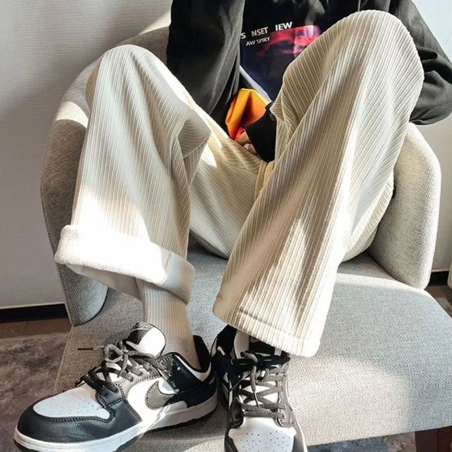 Men's Casual Pants Autumn Winter Warm Straight Corduroy Fleece Solid Pants Loose Classic Sweatpants Male Women Loose Trousers
Men's Casual Pants Autumn Winter Warm Straight Corduroy Fleece Solid Pants Loose Classic Sweatpants Male Women Loose Trousers
