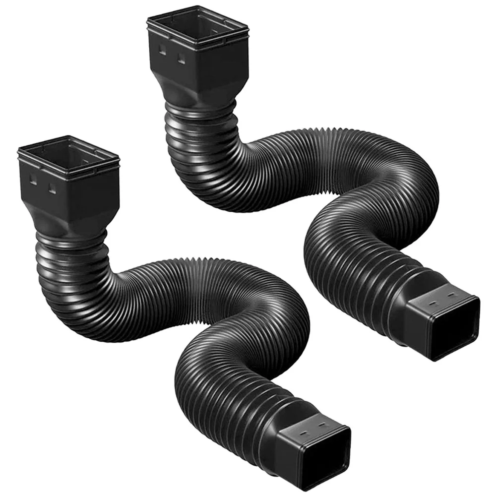 2 Sets Drain Hose Outdoor Trash Downpipe Extender Retractable Gutter Kit Black Downspout Extension Flexible Plastic Diverter
2 Sets Drain Hose Outdoor Trash Downpipe Extender Retractable Gutter Kit Black Downspout Extension Flexible Plastic Diverter