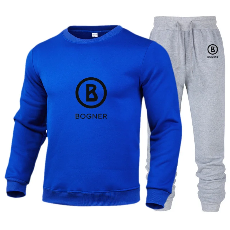 

The 2023 new men's Bogner Casual Polo Neck Jersey set high-quality men's polo neck printed sports set