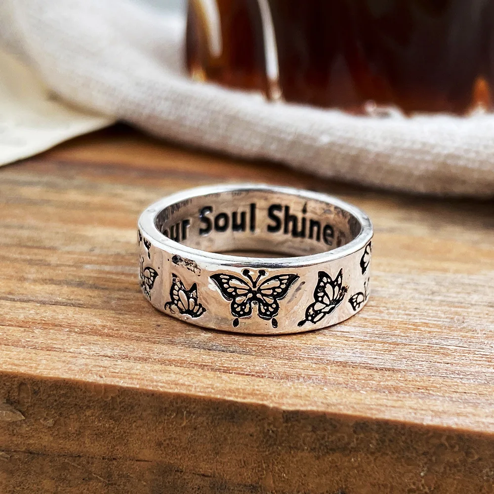 Punk Ring Men's Fingers Dark Butterfly Women's Jewelry Custom Vintage Classical Stacked Hip Hop Fashion Accessories Wholesale
Punk Ring Men's Fingers Dark Butterfly Women's Jewelry Custom Vintage Classical Stacked Hip Hop Fashion Accessories Wholesale