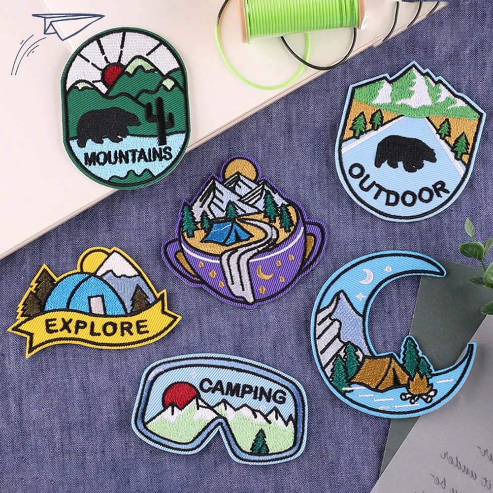 Camping Scenery Series Patches Sewing Fabrics Cartoon Round Accessories Badge Embroidered Cloth Sticker For Coat Jacket Decor
Camping Scenery Series Patches Sewing Fabrics Cartoon Round Accessories Badge Embroidered Cloth Sticker For Coat Jacket Decor