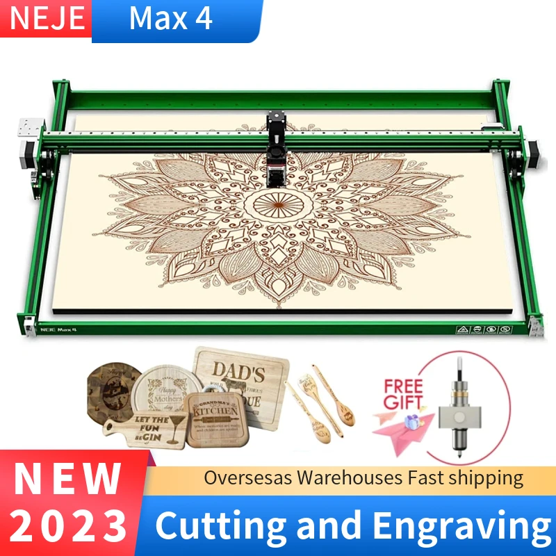 2023 NEJE Max 4 Engraving Cutting Machine 4-Axis Industrial Laser Engarver Cutter High-Efficiency Pulse Energy For Superb Image
2023 NEJE Max 4 Engraving Cutting Machine 4-Axis Industrial Laser Engarver Cutter High-Efficiency Pulse Energy For Superb Image