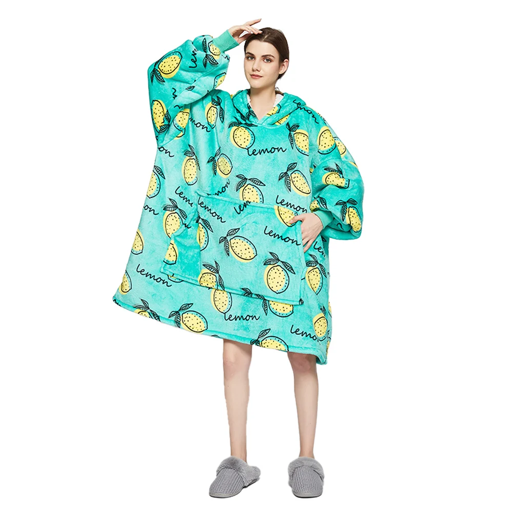 Pineapple Hoodies Double Weighted Blanket Winter Fluffy Fleece Sofa Hooded Adult Soft Warm Sherpa Wearable Blanket with Sleeves
Pineapple Hoodies Double Weighted Blanket Winter Fluffy Fleece Sofa Hooded Adult Soft Warm Sherpa Wearable Blanket with Sleeves