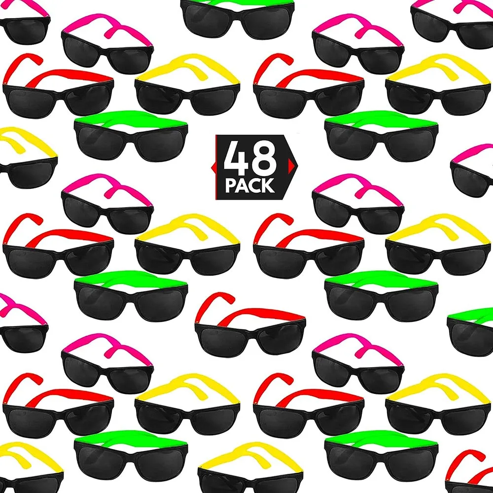 24/48 Pack 80's Style Neon Party Sunglasses - Fun Gift, Party Favors, Party Toys, Goody Bag Favors
24/48 Pack 80's Style Neon Party Sunglasses - Fun Gift, Party Favors, Party Toys, Goody Bag Favors
