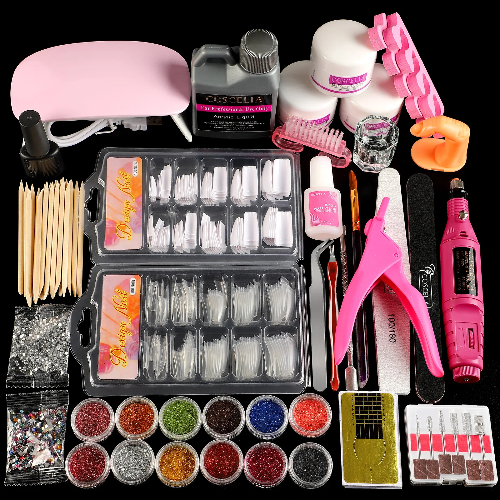 Acrylic Nail Kit Set Of Milling Cutters For Manicure Gel Varnishes Set Nail Art Decorations Extend Nail Kit Ship From US
Acrylic Nail Kit Set Of Milling Cutters For Manicure Gel Varnishes Set Nail Art Decorations Extend Nail Kit Ship From US