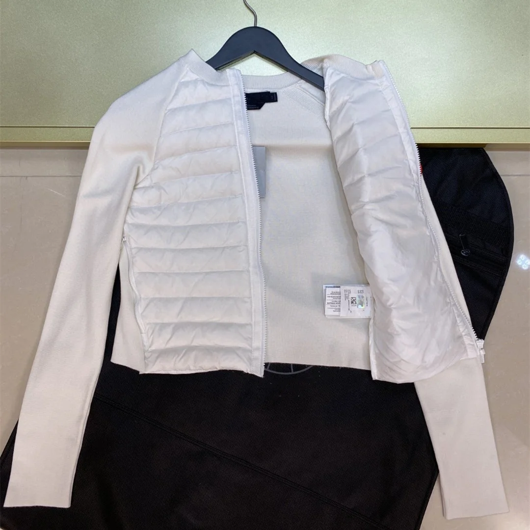 winter women's jacket Knitted and Down Jackets splicing leisure home clothes white goose down Slim Small coat
winter women's jacket Knitted and Down Jackets splicing leisure home clothes white goose down Slim Small coat
