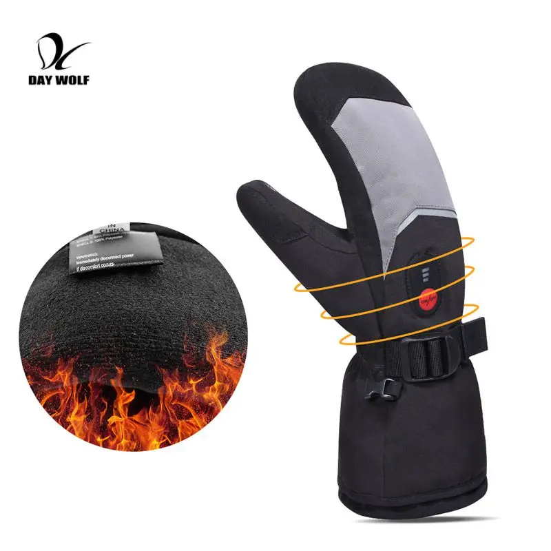DAY WOLF Winter Heated Gloves Ski Mittens Rechargeable Battery Outdoor Sports Gloves for Man Woman For Keeping Warm 2022
DAY WOLF Winter Heated Gloves Ski Mittens Rechargeable Battery Outdoor Sports Gloves for Man Woman For Keeping Warm 2022