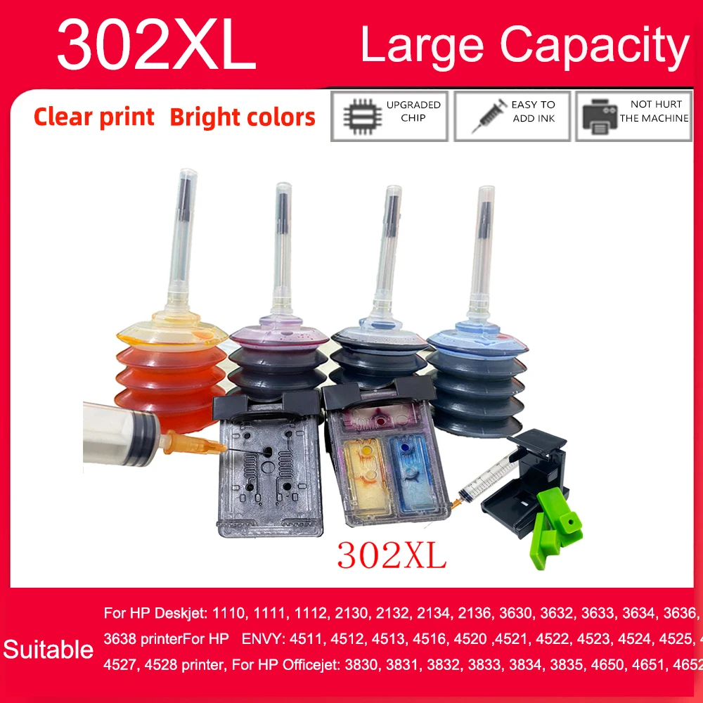 einkshop 302XL Ink Cartridge Compatible for HP 302 XL HP302 Cartridge Officejet 5220 5230 5232 5252 5255 5258 5264 Printer
einkshop 302XL Ink Cartridge Compatible for HP 302 XL HP302 Cartridge Officejet 5220 5230 5232 5252 5255 5258 5264 Printer