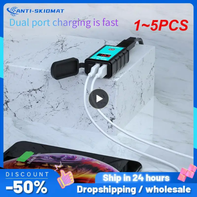 1~5PCS 12V USB Motorcycle Charger Quick Charger Waterproof Switch With Voltmeter SAE Plug To USB Type-C Socket Moto Accessories 
1~5PCS 12V USB Motorcycle Charger Quick Charger Waterproof Switch With Voltmeter SAE Plug To USB Type-C Socket Moto Accessories
