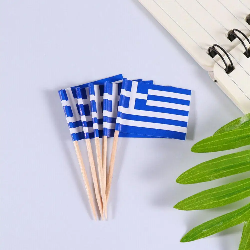 100pcs Greece National Flag Design Cake Toppers Creative Cake Fruit Picks Cupcake Insert Decor Toothpick Party Supplies
100pcs Greece National Flag Design Cake Toppers Creative Cake Fruit Picks Cupcake Insert Decor Toothpick Party Supplies