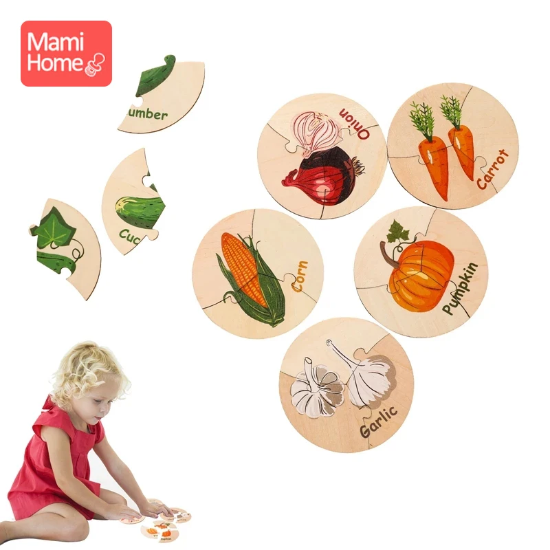 6Pcs/Set Wooden Puzzle Toys for Children Vegetables Animal Cognitive Jigsaw Wood Puzzle Early Educational Toy For Kids Gifts
6Pcs/Set Wooden Puzzle Toys for Children Vegetables Animal Cognitive Jigsaw Wood Puzzle Early Educational Toy For Kids Gifts