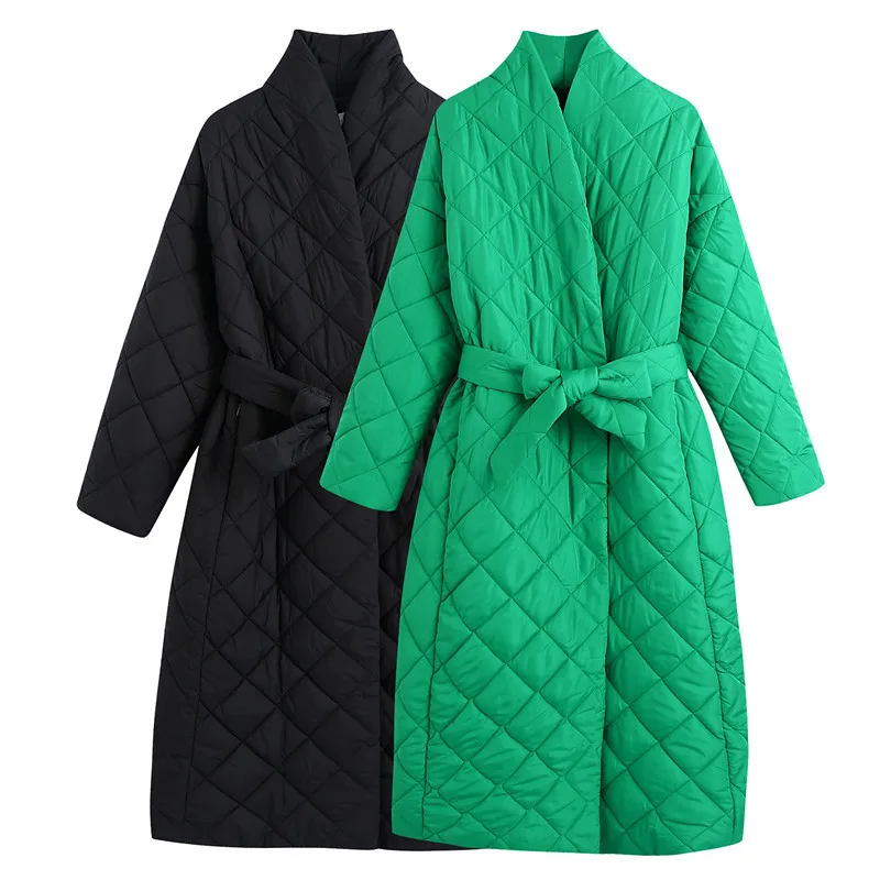 2022 Long Straight Winter Coat Women Rhombus Pattern Casual Sashes Parkas Tailored Collar Stylish Trench Jacket Outerwear Clothe
2022 Long Straight Winter Coat Women Rhombus Pattern Casual Sashes Parkas Tailored Collar Stylish Trench Jacket Outerwear Clothe