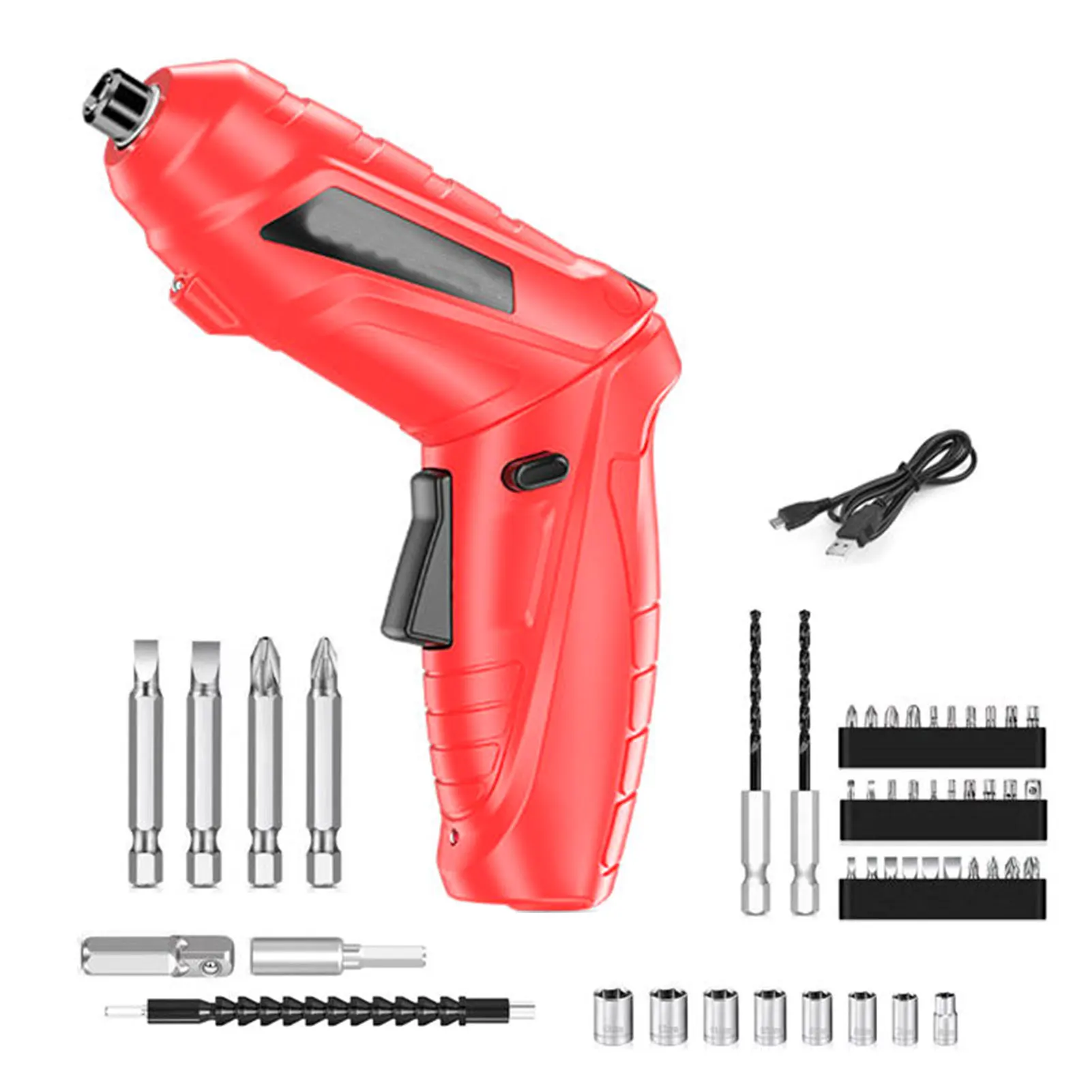 USB Charging 3.6V Cordless Mini Extension Adapter Easy Install Electric Screwdriver Set Efficient Adjustable Angle Detachable
USB Charging 3.6V Cordless Mini Extension Adapter Easy Install Electric Screwdriver Set Efficient Adjustable Angle Detachable