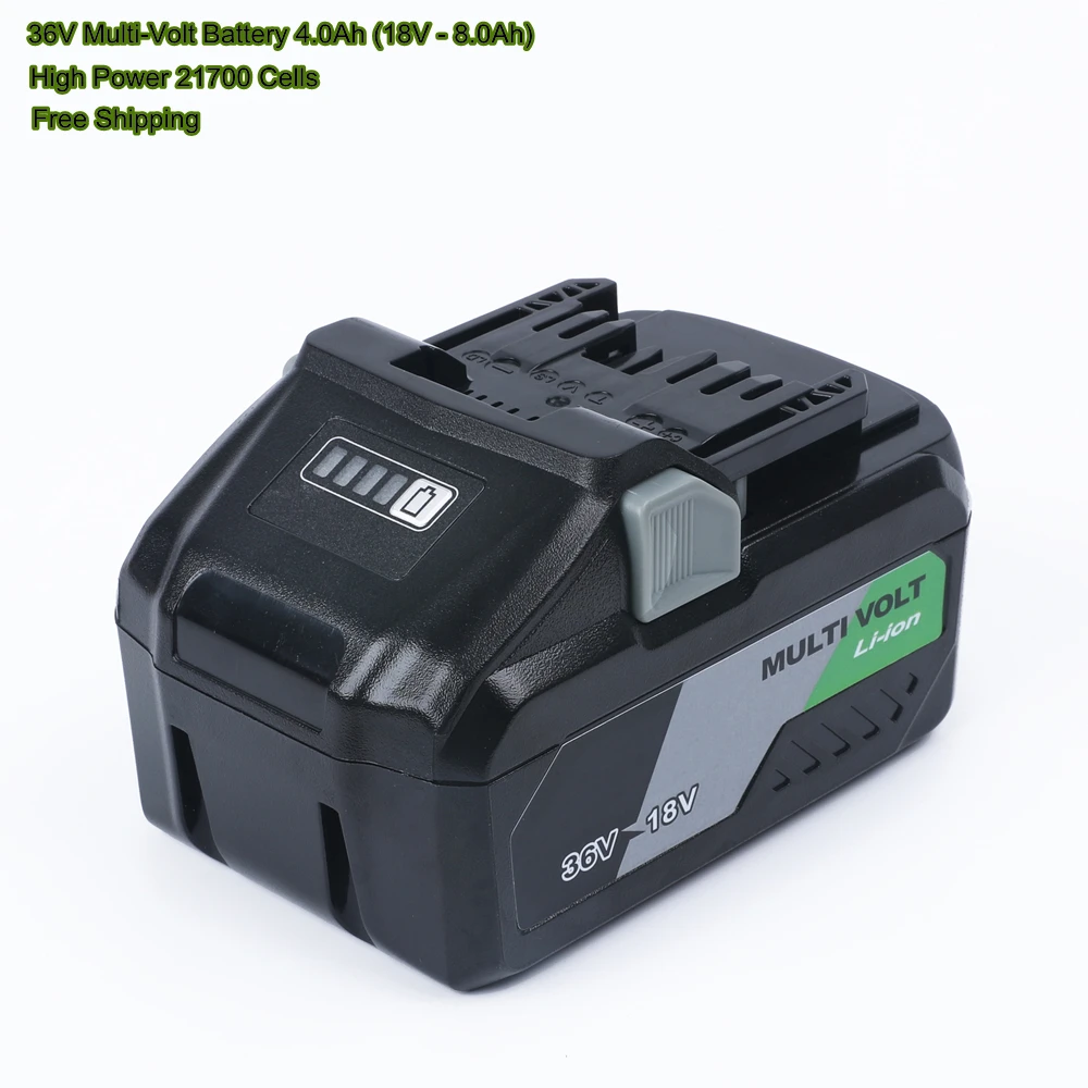 Good 36V Multi-Volt Battery 4Ah (18V - 8Ah) for Hikoki Hitachi Metabo HPT 18V 36V Cordless Power Tools for BSL36B18
Good 36V Multi-Volt Battery 4Ah (18V - 8Ah) for Hikoki Hitachi Metabo HPT 18V 36V Cordless Power Tools for BSL36B18