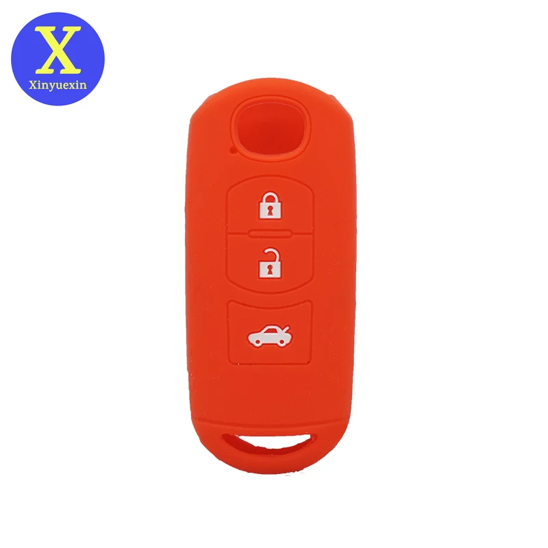 Xinyuexin Silicone Rubber Car Key Case Cover for MAZDA 3 5 6 Axela CX5 CX7 Atenza Core-wing 3 Buttons Smart Remote Shell Protect
Xinyuexin Silicone Rubber Car Key Case Cover for MAZDA 3 5 6 Axela CX5 CX7 Atenza Core-wing 3 Buttons Smart Remote Shell Protect