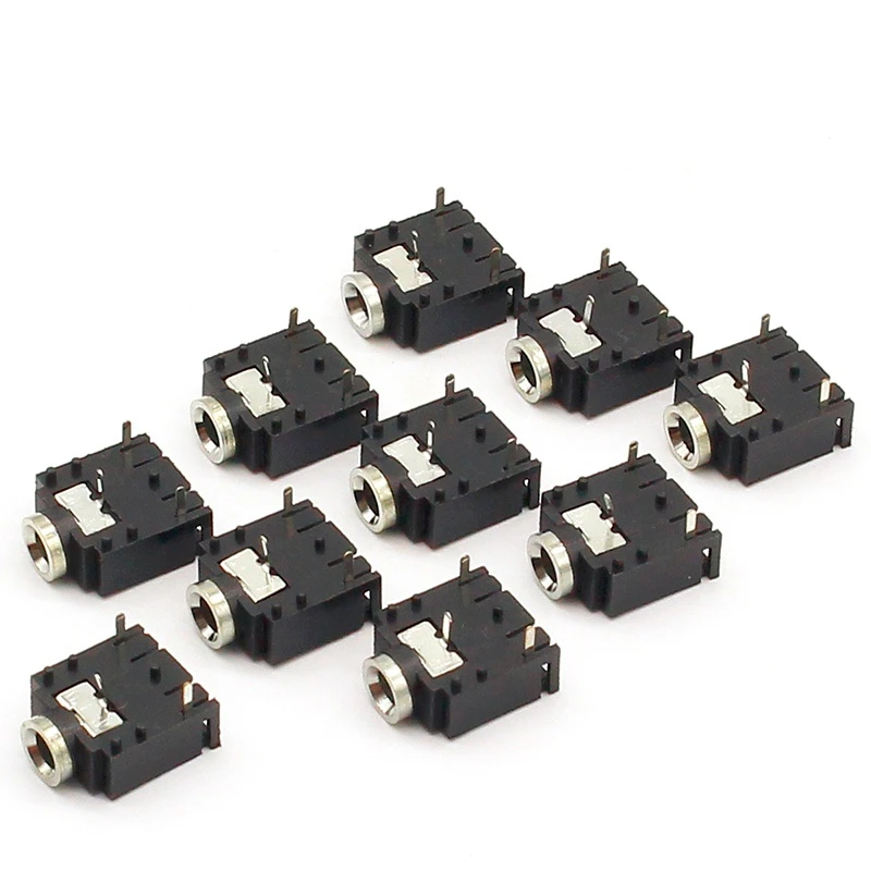 10pcs 3 Pin 3.5mm Audio Jack Socket PCB Panel Mount for Headphone With Nut PJ-324M
10pcs 3 Pin 3.5mm Audio Jack Socket PCB Panel Mount for Headphone With Nut PJ-324M