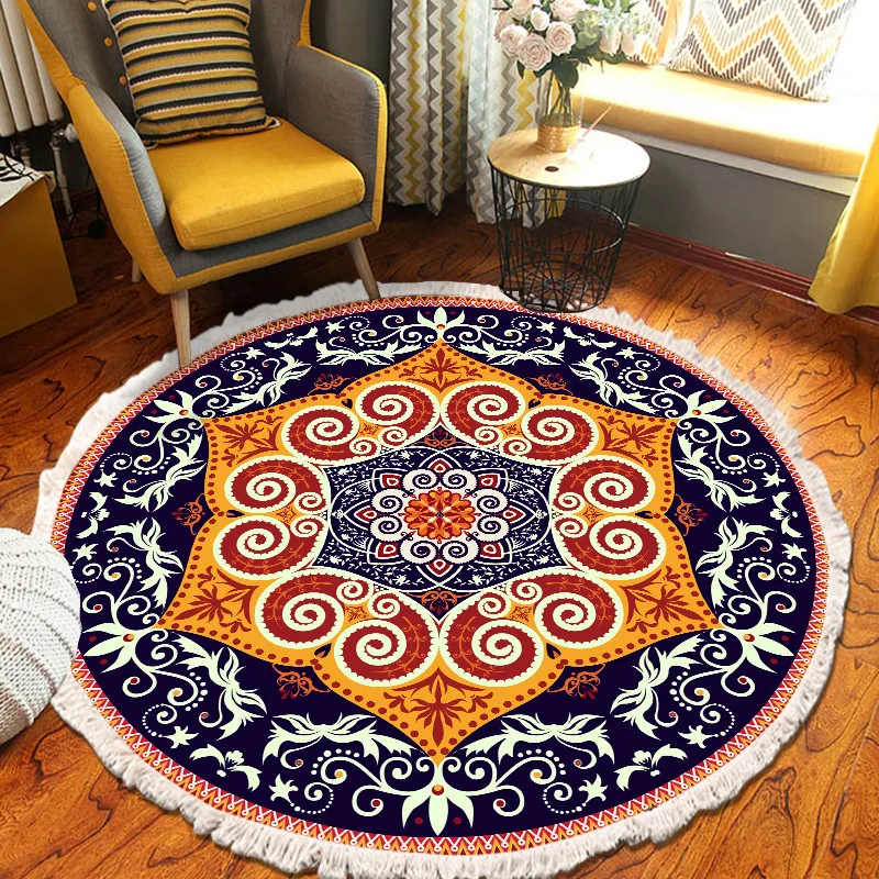 Home Decor Retro Bohemian Round Carpet Hand Woven Cotton Linen Carpet Rug Bedside Rug Geometric Floor Mat Living Room Carpet
Home Decor Retro Bohemian Round Carpet Hand Woven Cotton Linen Carpet Rug Bedside Rug Geometric Floor Mat Living Room Carpet