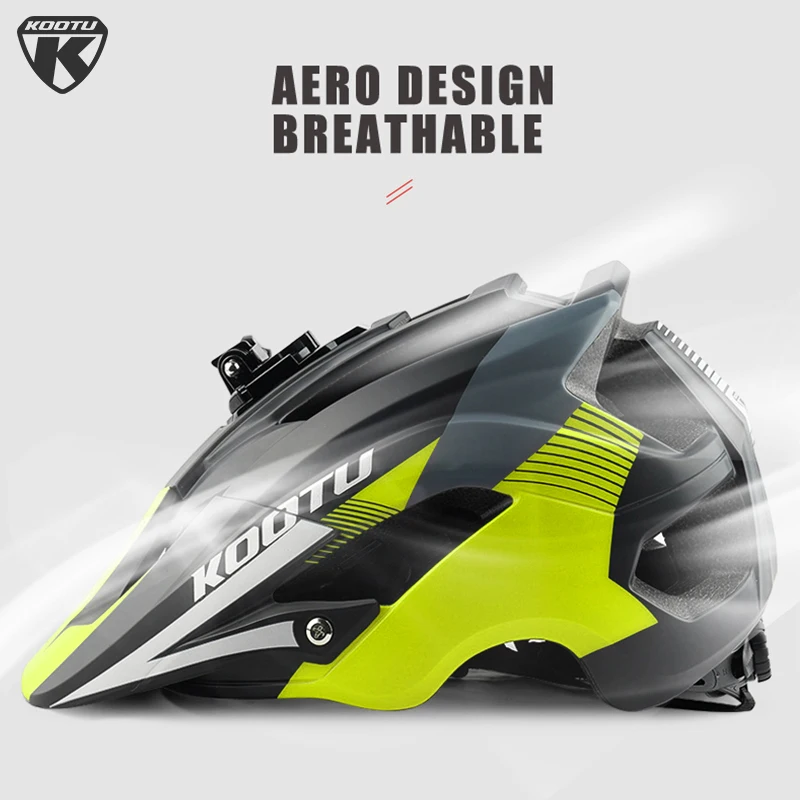 KOOTU Mountain Bike Light Helmet with Camera Frame Helmet Bicycle Helmet EPS Integrated 13 Breathing Holes Safe and Comfortable
KOOTU Mountain Bike Light Helmet with Camera Frame Helmet Bicycle Helmet EPS Integrated 13 Breathing Holes Safe and Comfortable