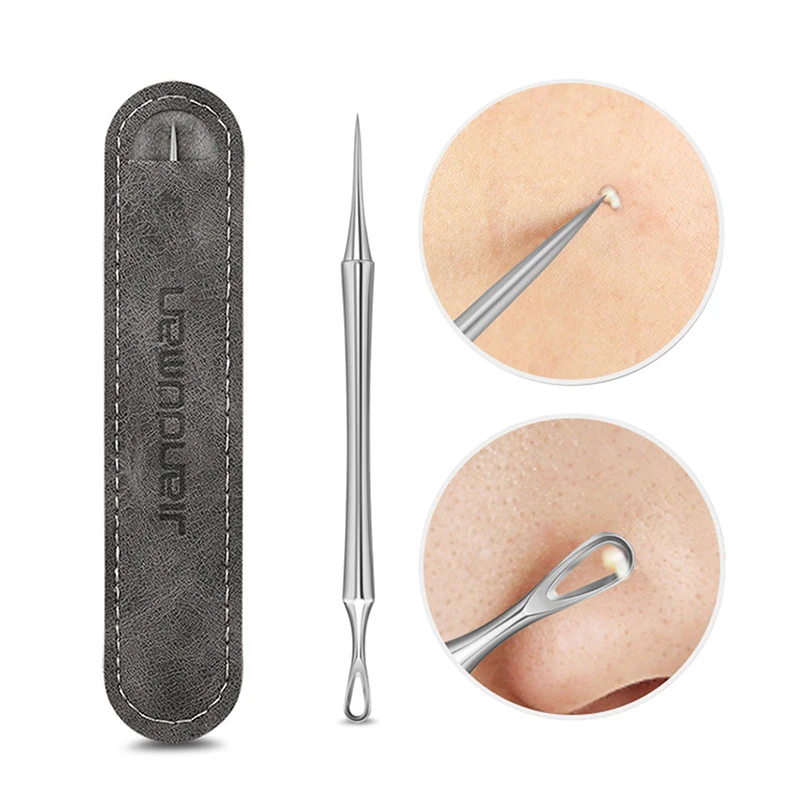 

1 Pc Blackhead Comedone Acne Pimple Blemish Extractor Remover Stainless Steel Needles Remove Tools Face Skin Care Pore Cleaner