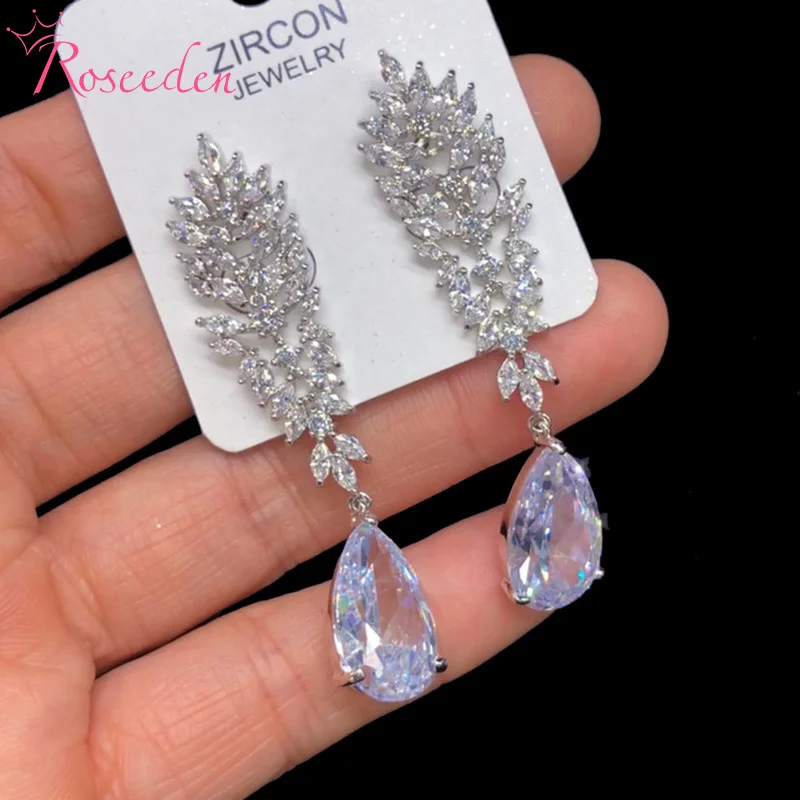 Wedding Jewelry Women Gifts Bridal Long Large Crystal Cubic Zirconia CZ Drop Earrings RE4362
Wedding Jewelry Women Gifts Bridal Long Large Crystal Cubic Zirconia CZ Drop Earrings RE4362