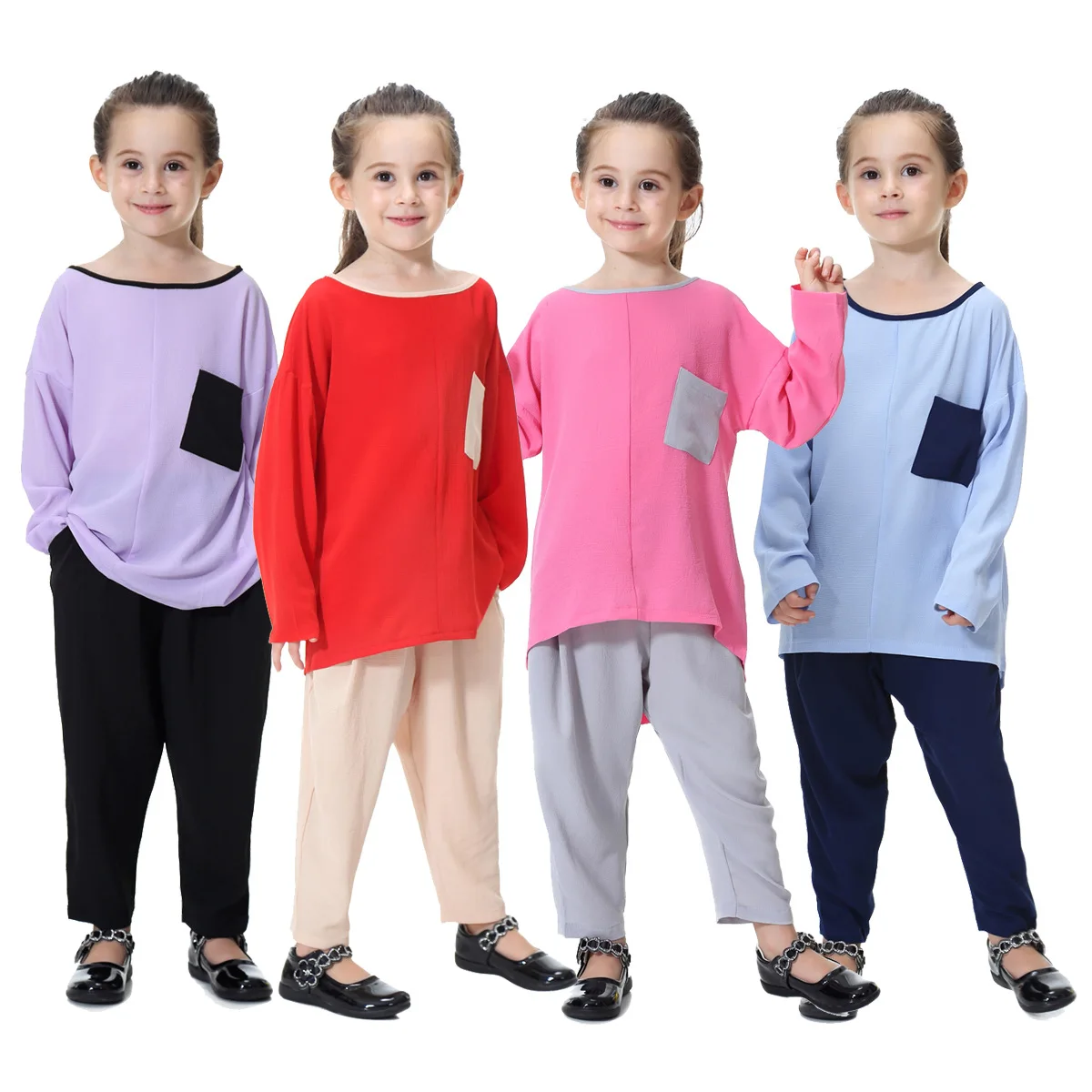 Muslim Girls Children Casual Suits Abaya Girl Robe Ramadan Arab Islamic Clothing Harem Pants Set Fashion Muslim Suits Prayer Set
Muslim Girls Children Casual Suits Abaya Girl Robe Ramadan Arab Islamic Clothing Harem Pants Set Fashion Muslim Suits Prayer Set