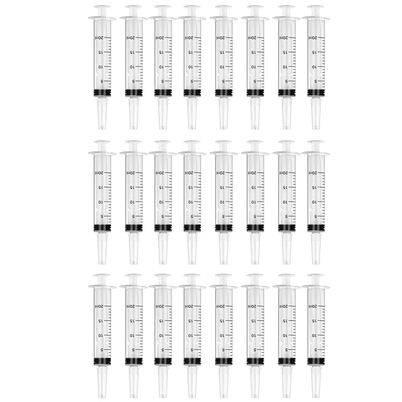24 Pack 20Ml Plastic Syringes With Tip Cap For Scientific Labs, Reusable Hydroponics Nutrient Measuring
24 Pack 20Ml Plastic Syringes With Tip Cap For Scientific Labs, Reusable Hydroponics Nutrient Measuring
