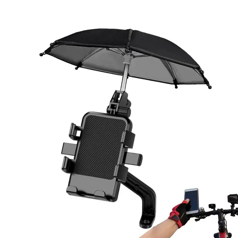 

Велосипедный держатель, локомотивный зонт, водонепроницаемый портативный мини-зонтик от солнца, зажим для телефона на велосипед, для езды на мотоцикле