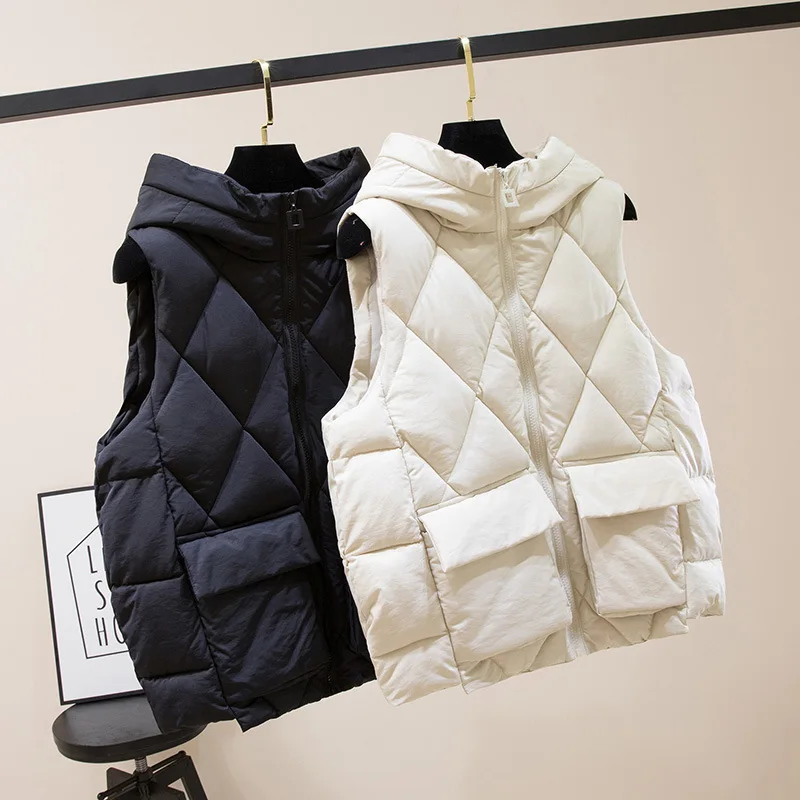 Warm Jackets Loose Oversized Winter Jacket Black Short Vest Waistcoat Women's Sleeveless Coat Chaleco Mujer жилетка женская
Warm Jackets Loose Oversized Winter Jacket Black Short Vest Waistcoat Women's Sleeveless Coat Chaleco Mujer жилетка женская