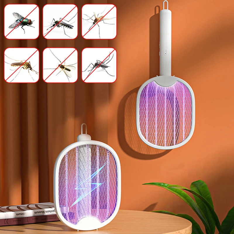 

Fly Electric Bug 2, летняя зарядка, в 1, УФ-шокер, Убийца мух, Usb, Москитная лампа, искусственная перезаряжаемая ловушка