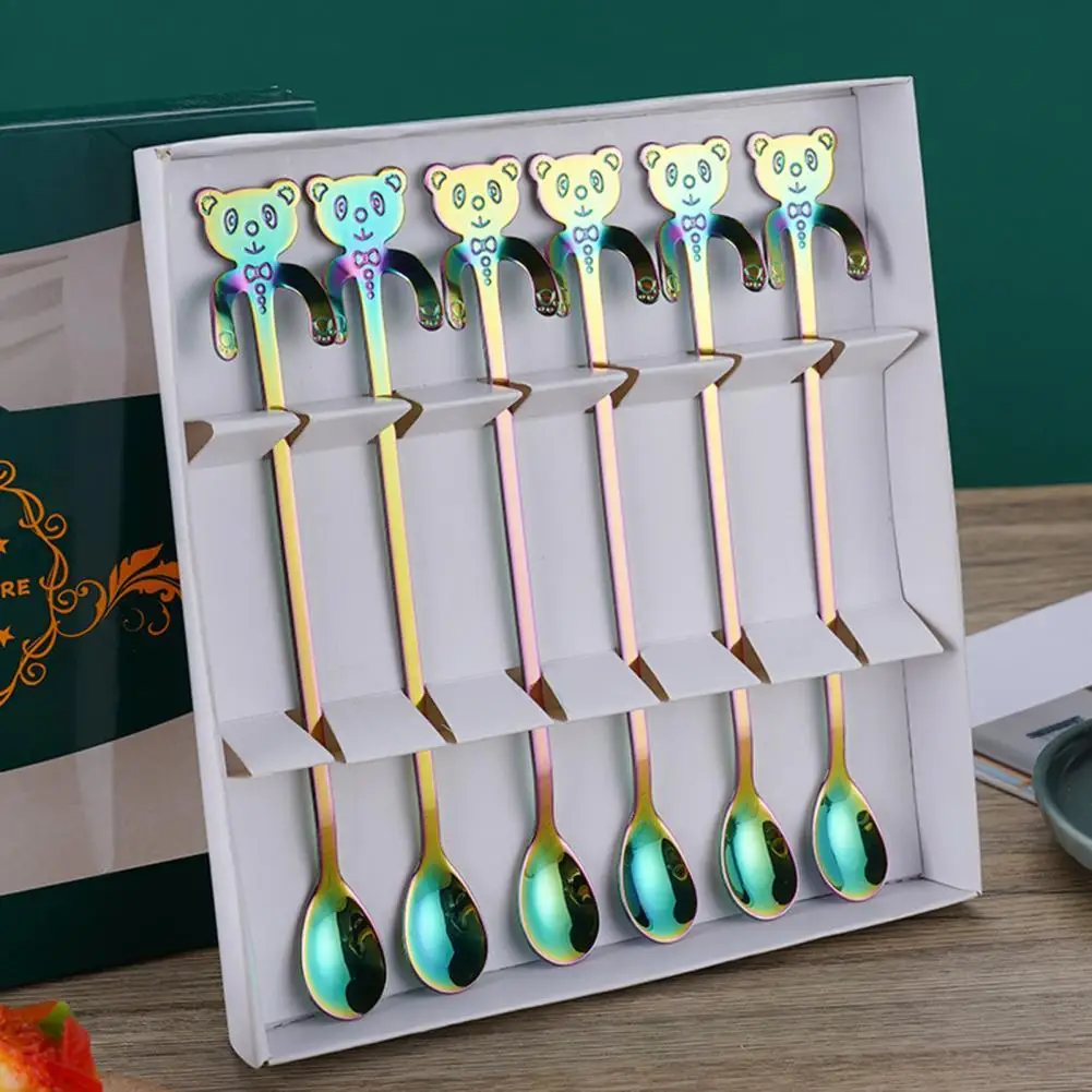 1 Set Coffee Spoon Food Grade Heat-resistant Bear Shape Lovely Cute Dessert Snack Scoop for Home
1 Set Coffee Spoon Food Grade Heat-resistant Bear Shape Lovely Cute Dessert Snack Scoop for Home