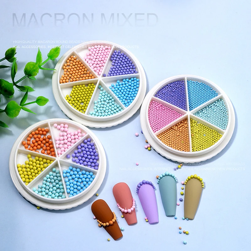 6 Grids 6 Colors Nail Art Tiny Steel Caviar Beads 1-3mm Mixed Size 3D Design Colorful Nail Beads DIY Nail Art Decoration
6 Grids 6 Colors Nail Art Tiny Steel Caviar Beads 1-3mm Mixed Size 3D Design Colorful Nail Beads DIY Nail Art Decoration